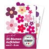 easydruck24de Set di adesivi fiori fiori viola I adesivi flower power per scooter bici notebook laptop cellulare auto adesivi I resistenti alle intemperie I kfz_242