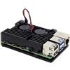 BerryBase Custodia blindata con ventola per Raspberry Pi 4, nera