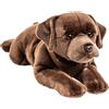Uni Toys Uni-Toys - Labrador marrone, sdraiato - 60 cm (lunghezza) - cane di peluche - peluche, giocattolo di coccole