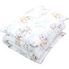 TupTam Set di piumoni per bambini TupTam con motivi, piumino per tutte le stagioni, copriletto, cuscino e federa, 2 pezzi, colore: Animali sulle nuvole, dimensioni: 135x100 cm