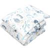 TupTam Set di piumoni per bambini TupTam con motivi, composto da piumone per tutte le stagioni, copriletto e cuscino piatto (2 pezzi), colore: Animali marini blu, dimensioni: 135x100 cm