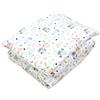 TupTam Set di piumoni per bambini TupTam con motivi decorativi: piumone per tutte le stagioni, copriletto e cuscino piatto (2 pezzi), colore: Coniglio / Gufo, dimensioni: 135x100 cm