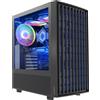 MODECOM Breeze ARGB FLOW Midi, case per PC ATX, pannello frontale a rete, 4 ventole ARGB da 120 mm, pannello laterale in vetro temperato