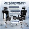 CLOUVOU MasterSeat Sedia da ufficio ergonomica Sedia da scrivania con pulsante automatico, braccioli 4D, poggiatesta 3D, schienale ortopedico [N. 1 in ergonomia]