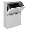 ARREGUI Basic CR601-B2: Sistema di raccolta differenziata in acciaio | Contenitore per rifiuti con 4 scomparti, ideale per la cucina