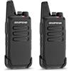 BAOFENG Set di walkie-talkie Baofeng T22, con 16 canali PMR446, batteria da 1500mAh e porta USB-C. Ricetrasmittente portatile e ricaricabile, ideale per ristorazione, hotel, magazzini e cantieri (confezione da 2)