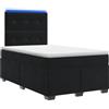 vidaXL Letto a molle con materasso nero 120 x 190 cm in velluto