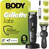 GilletteLabs Body + Intimate, taglia capelli e rasoio per il corpo