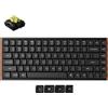 Keychron Tastiera meccanica wireless Keychron K3 Ultra, profilo basso, 75%, RGB, hot-swap, colore: bianco latte, materiali: POM e design a forma di banana