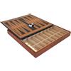 Italfama Pelle Sintetica Scacchiere Scacchi e Backgammon con Contenitore 48x48cm