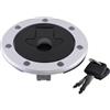 Doo Engy Tappo del serbatoio del carburante con 2 chiavi per Kawasaki ER 500 GPX 600R 750 R GPZ 500S GTR 1000 KLE 500 ZRX 1200 S ZR 7 ZR 550 B ZX6R ZX9R ZX-7R ZXR 750 J ZZR 11000 600 D