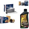 EMMEA KIT TAGLIANDO COMPATIBILE CON AUDI A1 (8X) 1.6 TDi 66KW(90PS/HP) - CAYB 11/10 > 05/11 FILTRO ARIA OLIO 5W 30 ABITACOLO BOSCH (15668A)+(F026400391)+(1987432057)+(F026407023)
