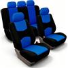 Demlaka Set di coprisedili universali per auto, 5 posti, per sedili anteriori e poggiatesta, traspiranti e lavabili, universali, per sedile conducente e passeggero, accessori per auto, decorazione per