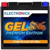 Electronicx GEL Batteria Moto YT14B-BS - 12V 14Ah 180A - Tecnologia gel moderna, senza manutenzione, antivibrazione, compatta, durevole e affidabile - per moto, scooter, quad e ATV