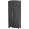 ART PLAST S.R.L. Armadio portascope da esterno 2 ante 68x37x169 cm Portofino Artplast
