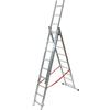 Facal Scala alluminio 3 rampe 9+9+9 gradini h. 594 cm Facal stilo SL260-3