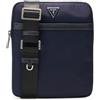 Guess Uomo Mini Tracolla Milano Crossbody Flat Blu | design iconico Guess, scomparto principale capiente, logo signature del brand