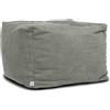 ARKETICOM Soft Cube Pouf Sacco Poggiapiedi Sfoderabile 60x42 Grigio Chiaro