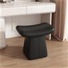 Generic Pouf in pelle, sedia da toeletta imbottita e panca per scarpe, per soggiorno, design moderno, seduta morbida e confortevole per casa, ufficio e appartamenti
