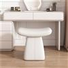 Generic Pouf in pelle, sedia da toeletta imbottita e panca per scarpe, per soggiorno, design moderno, seduta morbida e confortevole per casa, ufficio e appartamenti