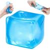 Gigquake Cube Squishy Fidget Toys, giocattolo da schiacciare con faccine intercambiabili di cane, palla antistress per adulti e bambini, per alleviare lo stress, alleviare l'ansia, giocattolo antistress