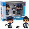 Giochi Preziosi Polizia - Action Figure Della Polizia. Pack Da 2 personaggi Da 7 Cm, Divise Originali E Accessori Inclusi,Per Bambini a Partire Dai 4 Anni