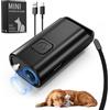Queenmew Ultrasuoni per Cani,Antiabbaio per Cani,Automatico Ultrasuoni Cani Dispositivo 26 Piedi,LED Ultrasonico Cane Repellente,Dissuasore per Cani Ricaricabile,Efficacemente antiabbaio per Interni/Esterni
