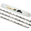 HobbyPower24 3 catene per motosega + lama da 30 cm, scalpello completo 3/8 LP 44 TG 1,1 mm per Stihl 200T 201 210