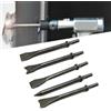 EasyByMall Set di scalpelli per martello pneumatico in acciaio resistente con varie forme per una rimozione efficiente di piastrelle e bulloni ()