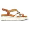 Infinity Leather Infinity Palma - Espadrillas da donna, in pelle, extra leggere, comode, estive, con zeppa