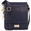 Catwalk Collection Handbags - Borsa a Tracolla Media in Pelle - Messenger Bag da Donna - Borsa da Giorno per Quaderni A5 e Tablet - Anja