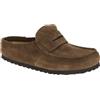 Birkenstock 1031701 Naples Wrapped Carafe Sabot per Donna in camoscio Marrone Scuro