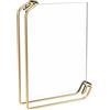 SGYGHNI Cornice portafoto A4 da 6 pollici, in metallo e acrilico, display double face, decorazione orizzontale (colore: oro, dimensioni: A4)