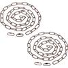 PATIKIL 1,82m Catena Sospensione per Lampadario Illuminazione, 2pz Catena Anello Metallo Connettori Bloccaggio Vite Collegamento Rapido per Lampadario Sospensione Vaso Piante, Bronzo Rosso