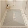 Z·Bling Tappeto Doccia Antiscivolo 50x70cm,Tappetino Vasca in Luffa,Tappeto Bagno Senza Ventose,Tappetino Doccia con Fori di Drenaggio,Motivo Geometrico 53