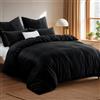 Tifschlaf Biancheria da letto in peluche invernale, 200 x 200 cm, copripiumino in flanella + 2 federe 80 x 80, Teddy Fleece Cashmere Touch, biancheria da letto invernale, 3 pezzi, con chiusura lampo