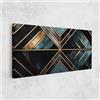 ARTHUB® Quadro su tela 60x120 cm, Gold Lines On Blue Painting | Decorazione soggiorno, Quadri appesi, Decorazione murale, Decorazione casa, astratti, astratto con linee