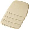 BLLMTEAR Set 6/4/2 Cuscini Sedia da Cucina/Cuscini di Seduta, 40x35 42x40 45x43cm (3CM Spessore) Confortevole Cuscini Coprisedia da Cucina,con Lacci Imbottito,Lavabili(5,4psc: 40x35cm/16x14in)