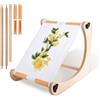 JasCherry Cornice per Punto Croce, Supporto da Tavolo Regolabile per Ricamo, Porta Telaio da Ricamo in Legno per Cucito, Hobby Creativi e Fai da Te