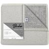 Tex family Coperta Lana Vergine Bicolor Naturale Grigio Luna Double Face 500 g/m² Made in Italy - 1 PIAZZA E MEZZA