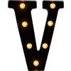 Fancysky Lettere LED Luminose 22 cm Nero, V | Atmosfera Romantica, Laurea e Festival, Feste ed Eventi, Lettere Luminose, Halloween Natale