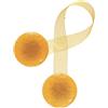 Home Collection MAB119 Calamita Bottone, Resina, Giallo, 25x4x1 cm