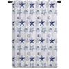 ggaimwf Finestra Tende Nautiche Stella marina Conchiglia Vintage Vita marina Sott'acqua Tende per soggiorno Camera da letto Tenda divisoria Linguetta posteriore 107x160cm 1 Pannello