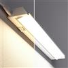 ledscom.de Luce LED sottopensile LIWO 35cm, con cavo di collegamento, orientabile, 470lm, bianco caldo/bianco