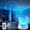Weiongppy Lampada Onde Fiamma Atmosfera, Proiettore Cielo Stellato LED, Luce Aurora Boreale, 16 Colori Dinamici, Telecomando, Luminosità Regolabile, Lampada Stelle, Proiettore Notturno Regalo -Cilindro