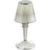 Baroni Home Lampada da Tavolo Wireless, Lampada da Comodino per Interni ed Esterni, Ricarica USB-C, 3 Tonalità di Luce, Adatta Soggiorno, Camera, Cucina, Ristorante, Fumé