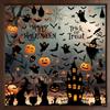YIHELU Adesivi per Halloween, Adesivi per Finestre di Halloween Set di Adesivi Riutilizzabili, Decorazioni per Feste di Halloween, 9 Fogli (Halloween-FF)