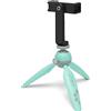 JOBY HandyPod 2 Kit, Treppiede da Tavolo per Smartphone, Supporto per Telefono GripTight 360 e Supporto a Perno, Action Cam, Fotocamere Mirrorless, Dispositivi fino a 1 kg, Verde Acqua
