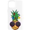 Christmas Cool Tees Co. Custodia per iPhone 15 Luci natalizie a forma di ananas per bambini e bambine