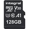 Integral Scheda Micro SD da 128 GB 4K Video Premium ad alta velocità SDXC fino a 100 MB s in lettura e 50 MB s velocità di scrittura V30 C10 U3 UHS-I A1
